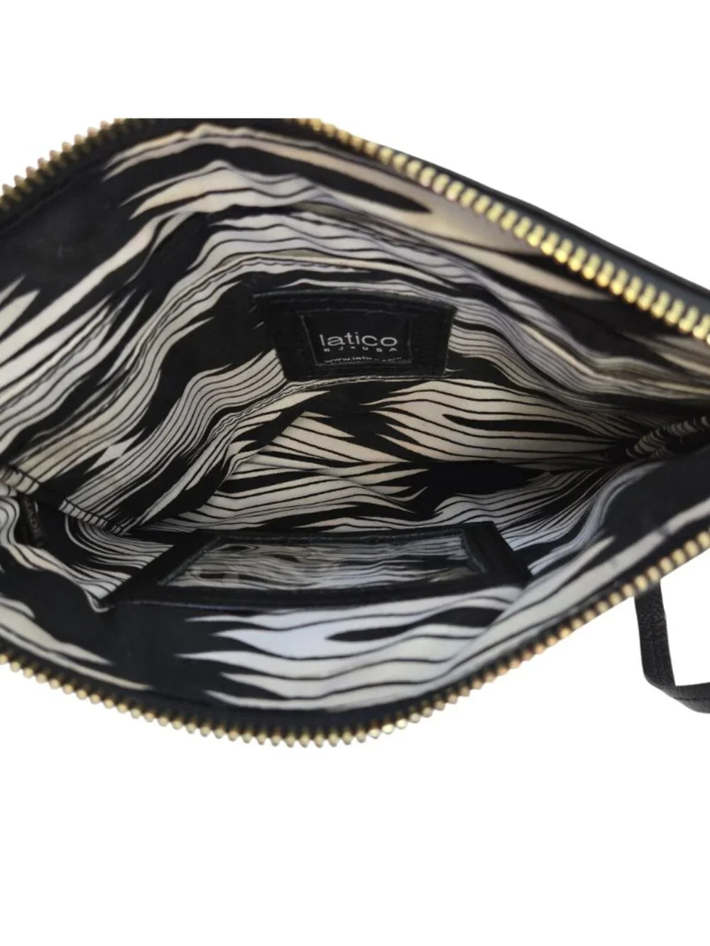 Latico Pebble Leather and Pony Hair Accent Clutch Wristlet